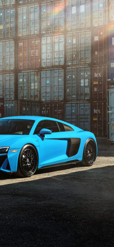 Fond d'écran iPhone Blue Audi R8 Jenn 8k