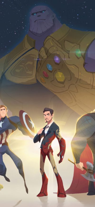 Fond d'écran iPhone The Avengers Team 4k
