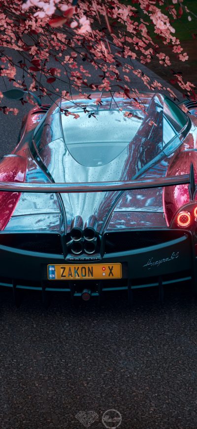 Fond d'écran iPhone Forza Horizon 4 Pagani Zonda 4k