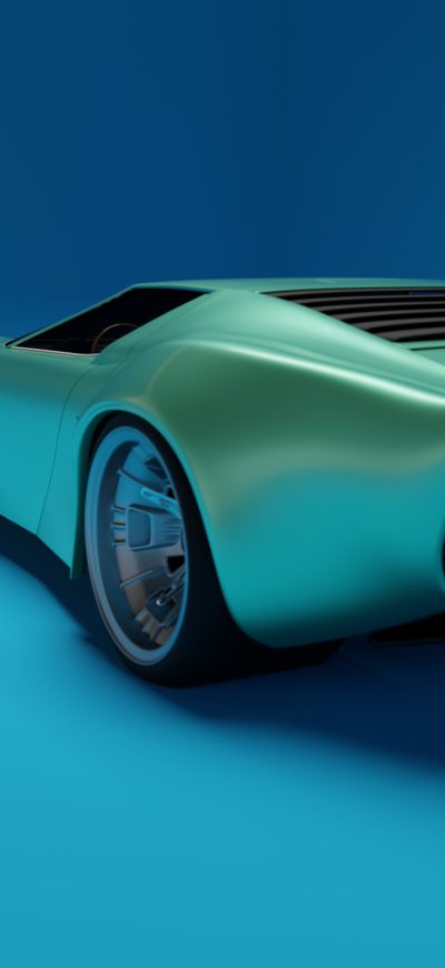 Fond d'écran iPhone Lamborghini Miura Rear