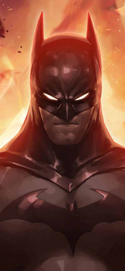 Fond d'écran iPhone Batman Fire 4k