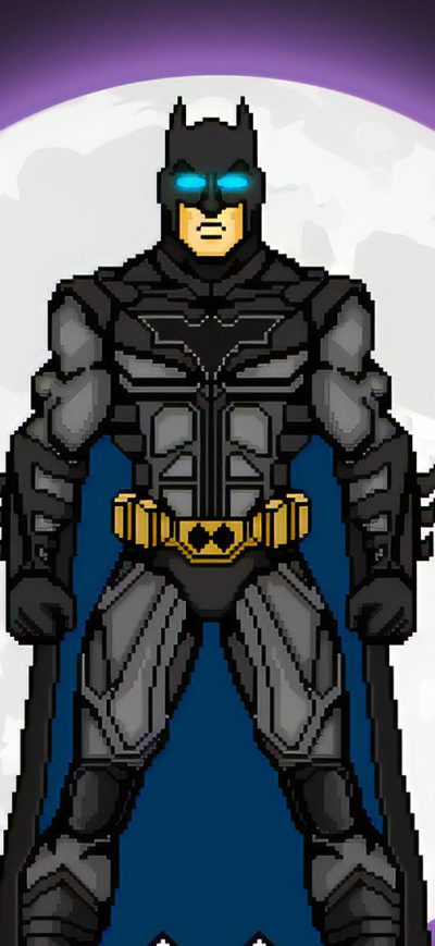 Fond d'écran iPhone Batman 8bit Art