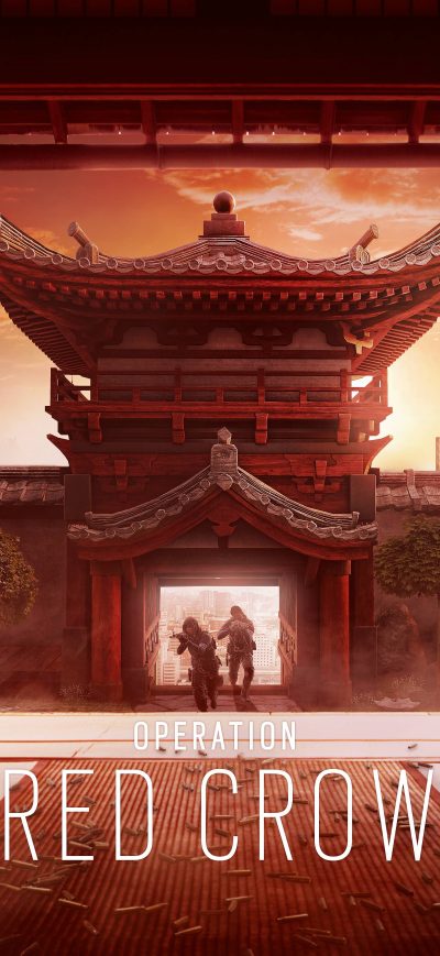 Fond d'écran iPhone Rainbow 6 Siege Red Crow