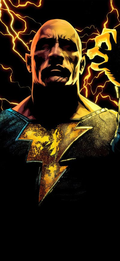 Fond d'écran iPhone Black Adam Power Born From Rage