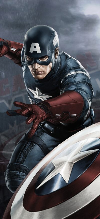 Fond d'écran iPhone Captain America 4k Artworks