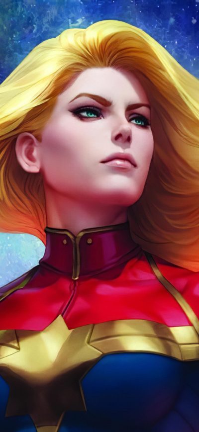 Fond d'écran iPhone 4k Captain Marvel Art 2020