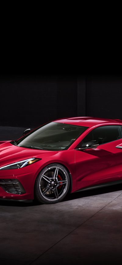 Fond d'écran iPhone 2020 Chevry Corvette Stingray C8 5k