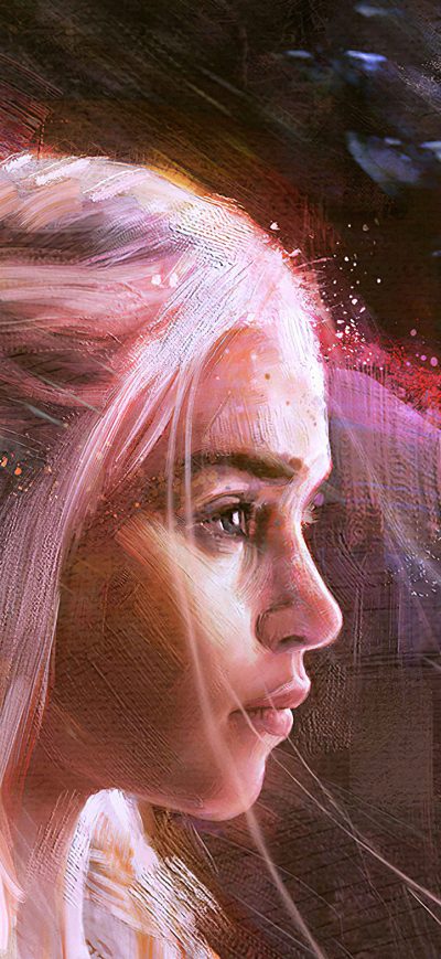 Fond d'écran iPhone Emilia Clarke Daenerys Art