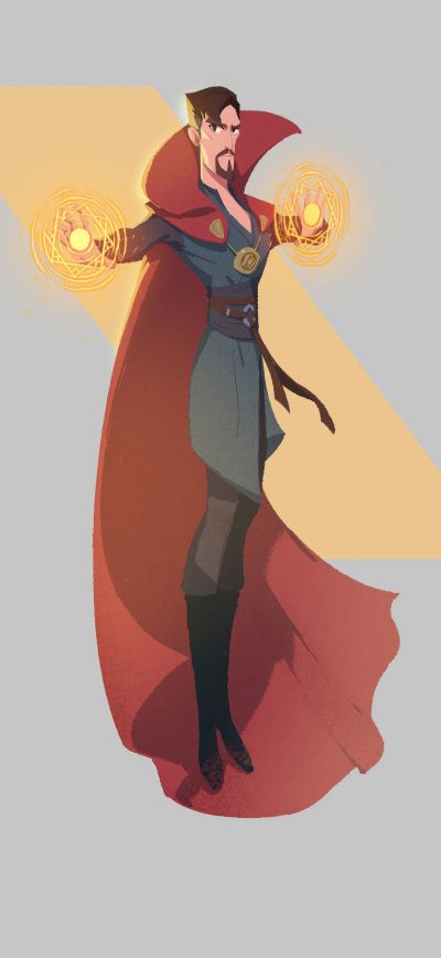 Fond d'écran iPhone Doctor Strange Minimal 4k