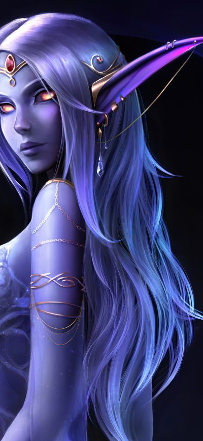 Fond d'écran iPhone Elf Azralith Fantasy 4k