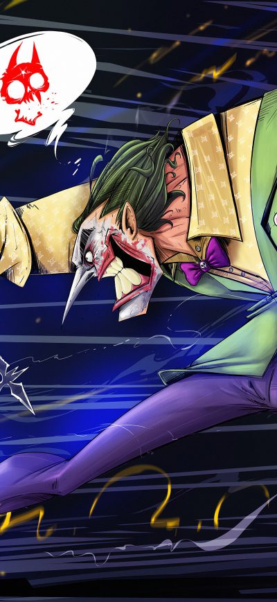 Fond d'écran iPhone Joker Gun 4k Art