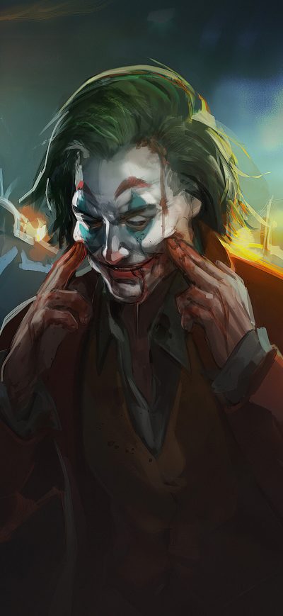 Fond d'écran iPhone Joker Always Smile 4k