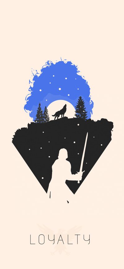 Fond d'écran iPhone Jon Snow Digital Art 4k