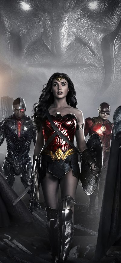 Fond d'écran iPhone Justice League Zack Synders Cut Full Team 8k