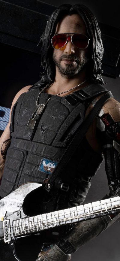 Fond d'écran iPhone Keanu Reeves As Johnny Silverhand Cyberpunk 2077 5k