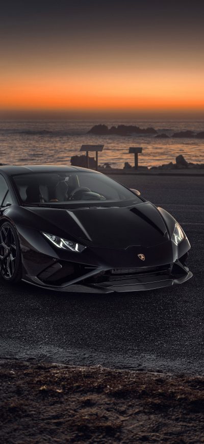 Fond d'écran iPhone Novitec Lamborghini Huracan Evo Headlights Outdoor 10k