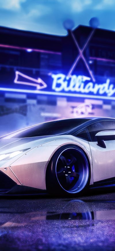 Fond d'écran iPhone White Lamborghini Huracan 4k 2023