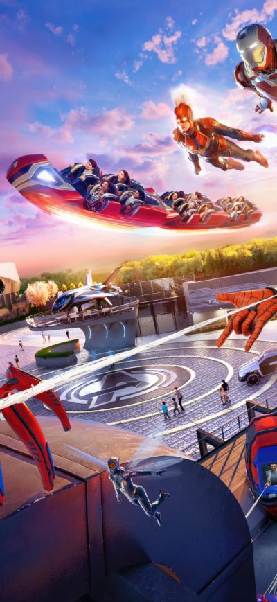 Fond d'écran iPhone Marvel Disneyland 4k