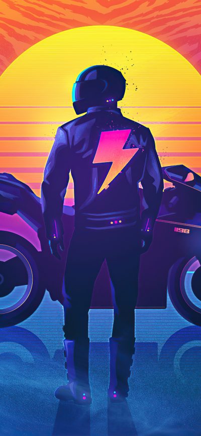 Fond d'écran iPhone The Rider Outrun 4k