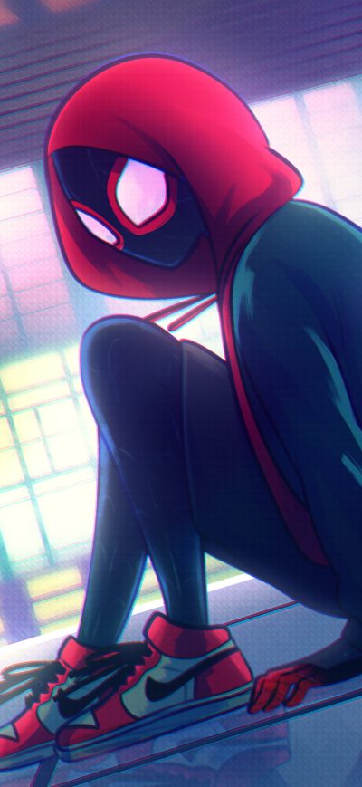Fond d'écran iPhone Spiderman Miles Morales