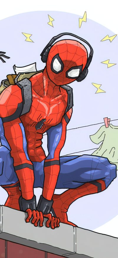 Fond d'écran Spidey After School sur iPhone