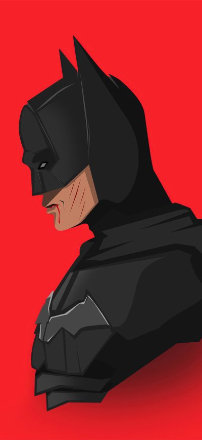 Fond d'écran iPhone The Batman 2021 4k Minimalism