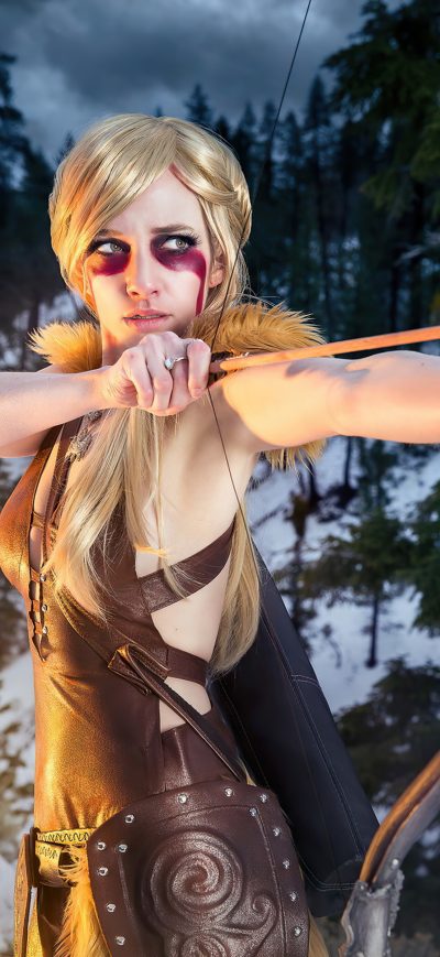 Fond d'écran iPhone The Elder Scrolls V Skyrim Cosplay