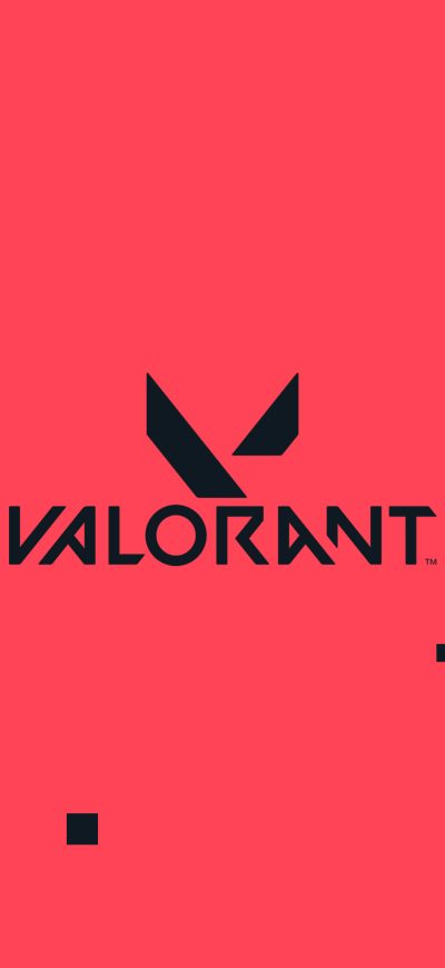Fond d'écran iPhone Valorant Logo Red 4k