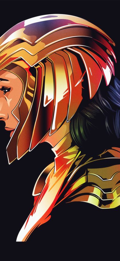 Fond d'écran iPhone Wonder Woman 1984 4k Minimal
