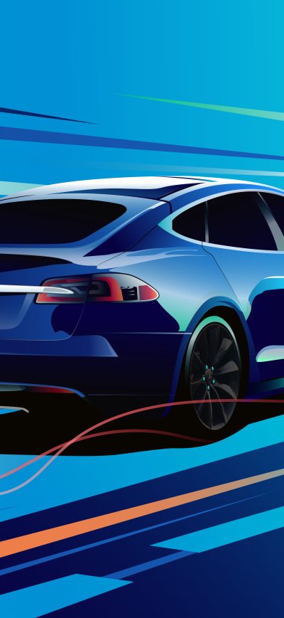 Fond d'écran iPhone Tesla Model S
