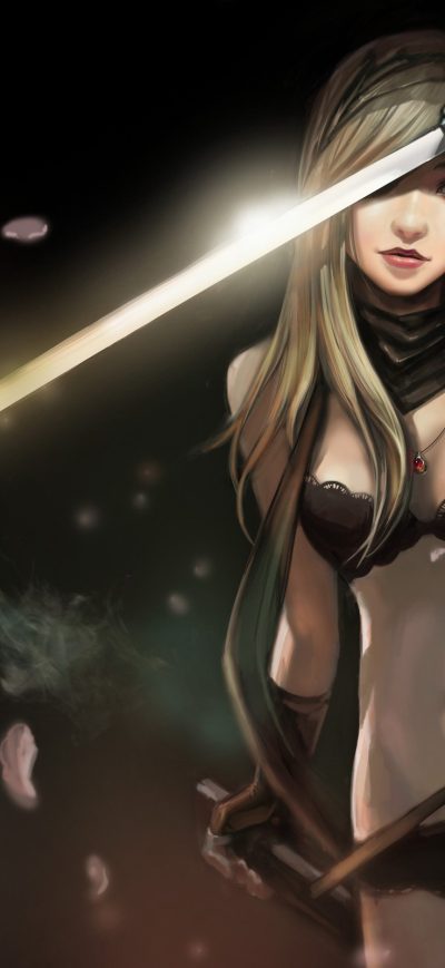Fond d'écran iPhone Warrior Girl Art