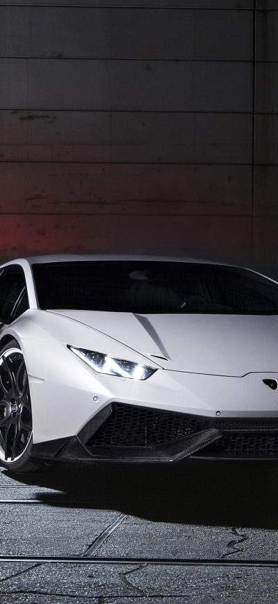 Fond d'écran iPhone White Lamborghini Huracan 4k 2018