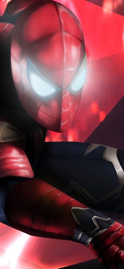 Fond d'écran iPhone Spiderman New Suit In Avengers Infinity War 4k Artwork
