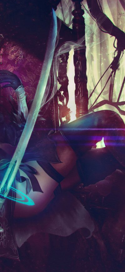 Fond d'écran NieR Automata Artwork 2 sur iPhone