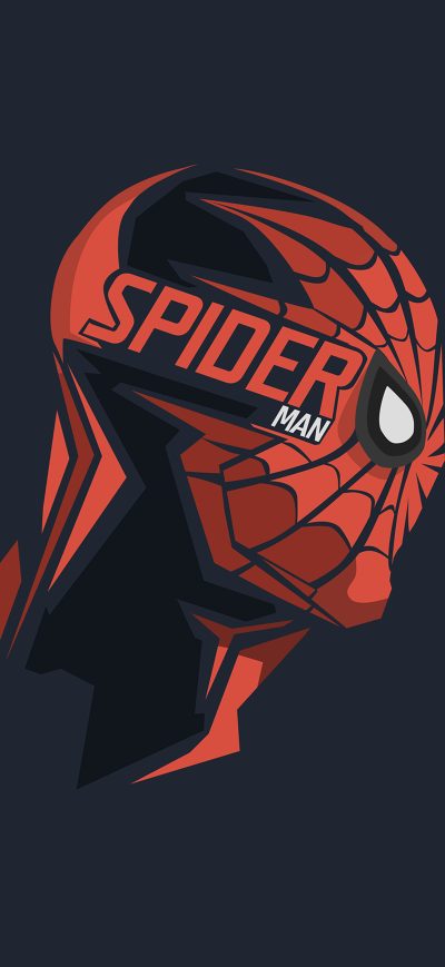 Fond d'écran iPhone Spiderman Mask Minimalism 8k