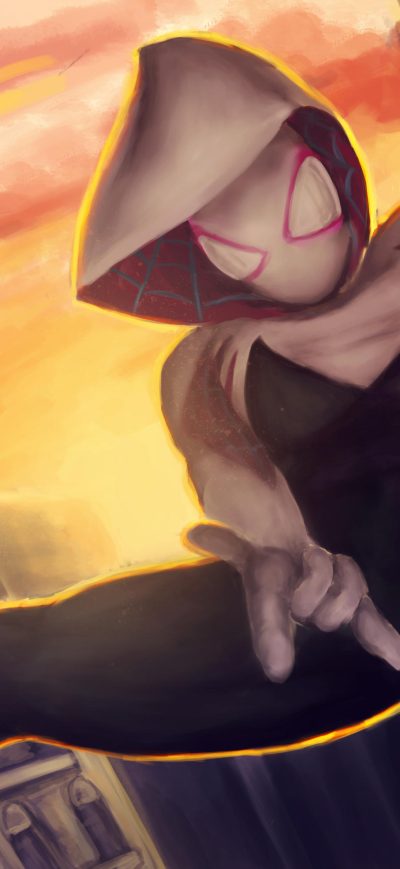 Fond d'écran iPhone Spider Gwen Swing