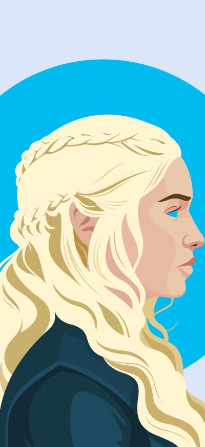 Fond d'écran iPhone Daenerys Targaryen Illustration 4K 2018
