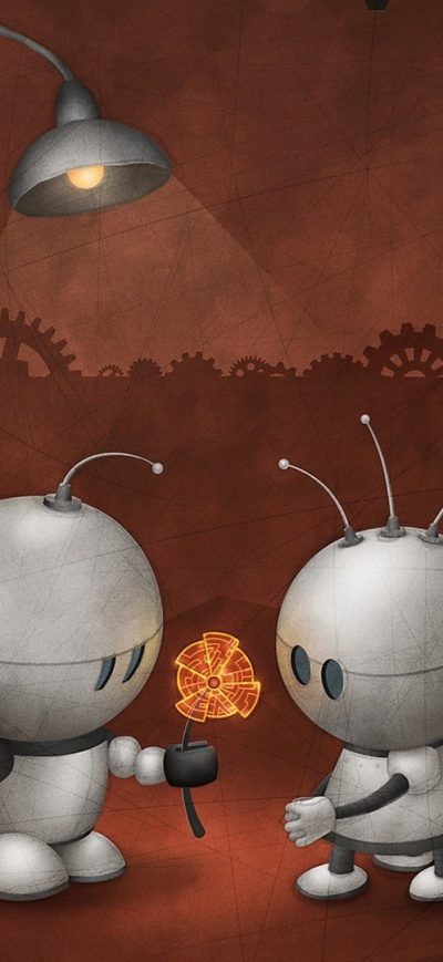 Fond d'écran iPhone Robotic Love