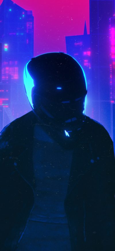 Fond d'écran iPhone Biker Retrowave