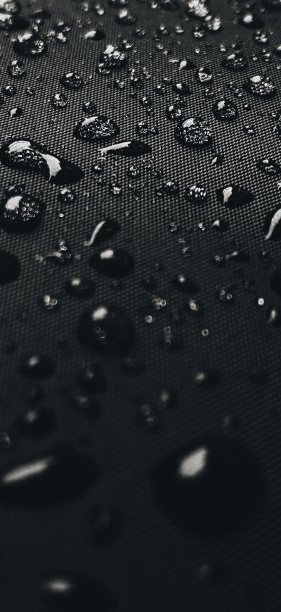 Fond d'écran iPhone Water Drops On Black Surface 4k