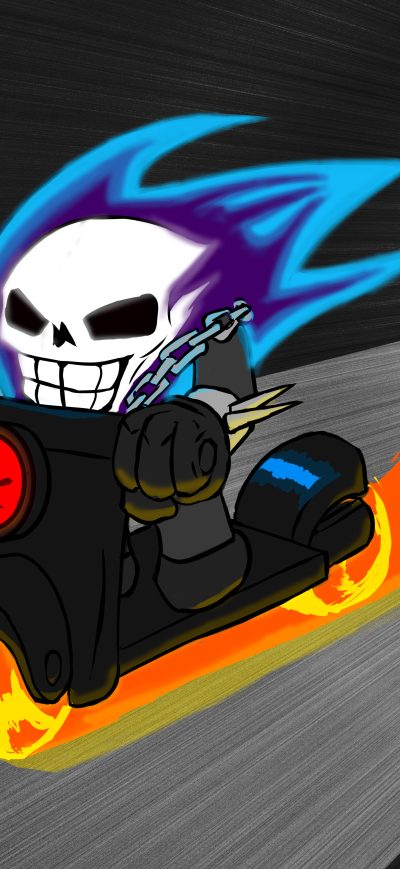 Fond d'écran iPhone Ghost Rider Artwork 5k