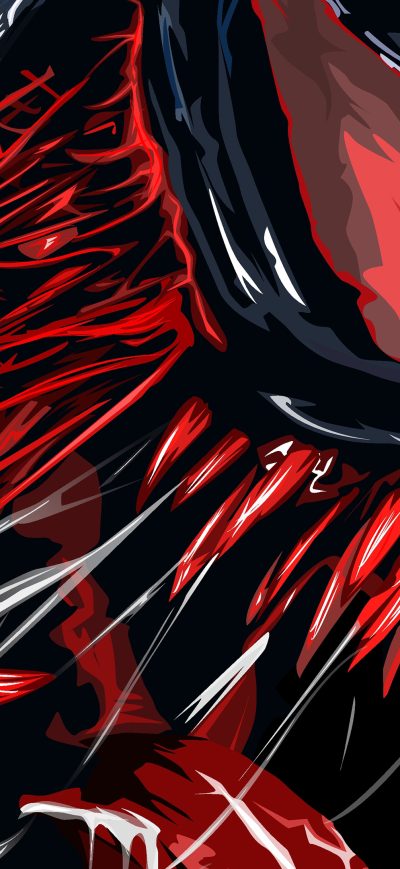 Fond d'écran iPhone Red Venom Artwork 4k