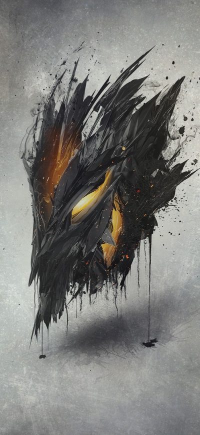 Fond d'écran iPhone Demon Mask Artwork