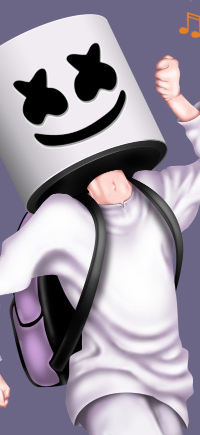 Fond d'écran iPhone Marshmello Alone Art
