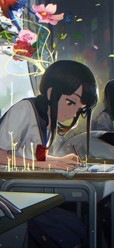 Fond d'écran iPhone Anime Girl In Art Class