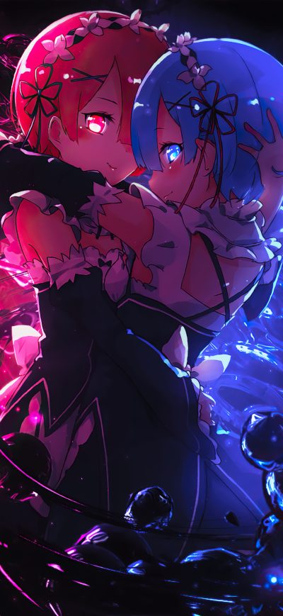 Fond d'écran Rem Re Zero sur iPhone