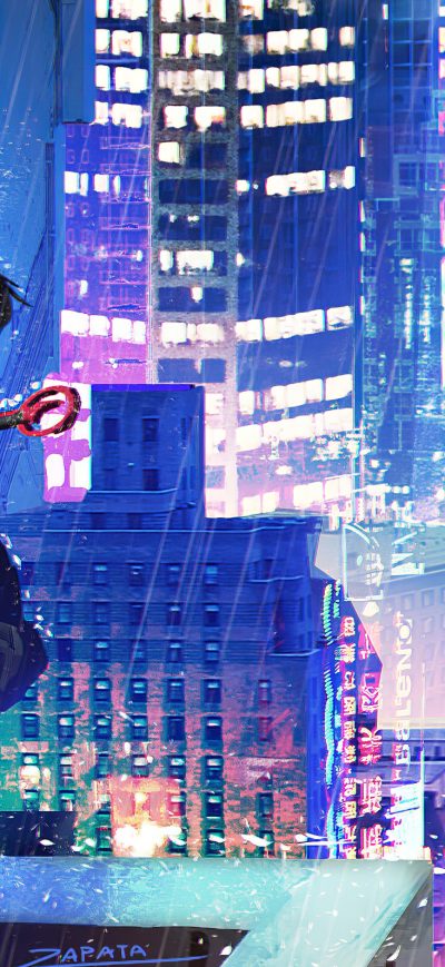 Fond d'écran iPhone Cyberpunk Red Woman