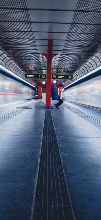Fond d'écran iPhone Train Station Long Exposure 5k
