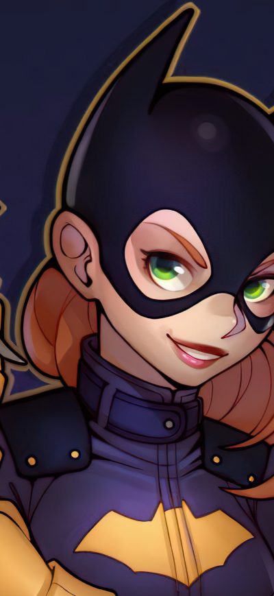 Fond d'écran iPhone Batgirl With Batarang Minimal 4k