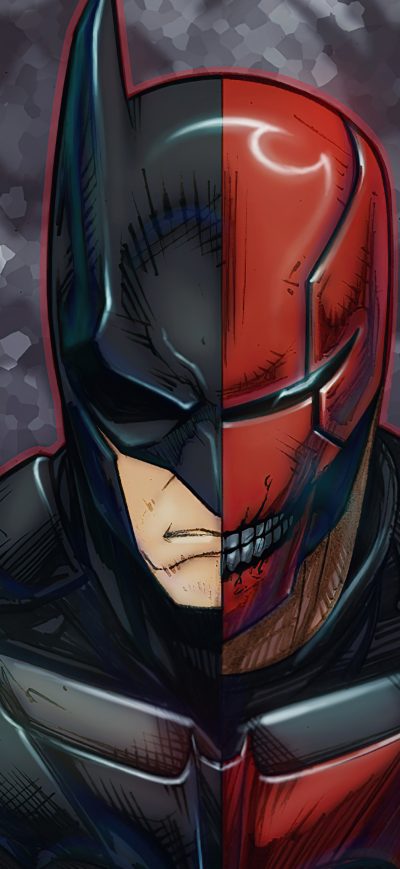 Fond d'écran iPhone Batman X Redhood 4k